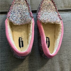 Kids Lands End Glitter Slippers